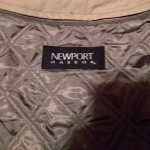 Mens full length tan trench coat.